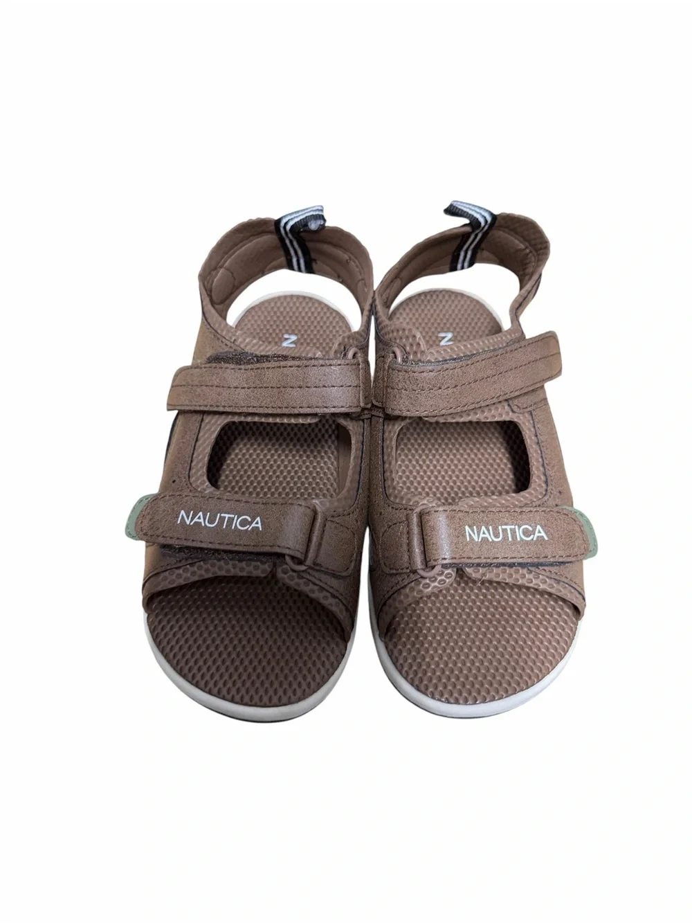 Nautica Helmy Kids Brown Sport Sandals Size 13 Hook & Loop Water Shoes